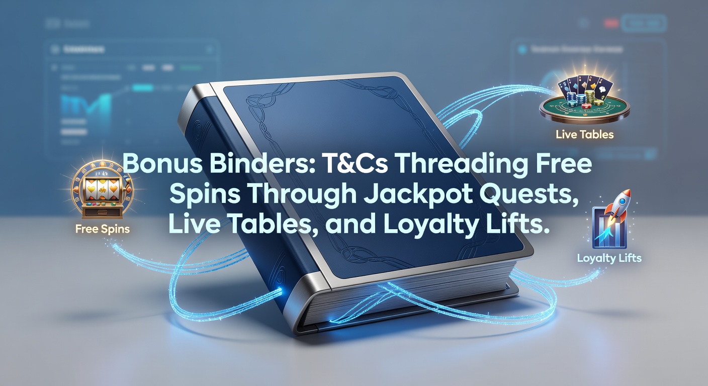 Casino interface showing bonus terms overlay on free spins wheel with jackpot meters and live table thumbnails in background