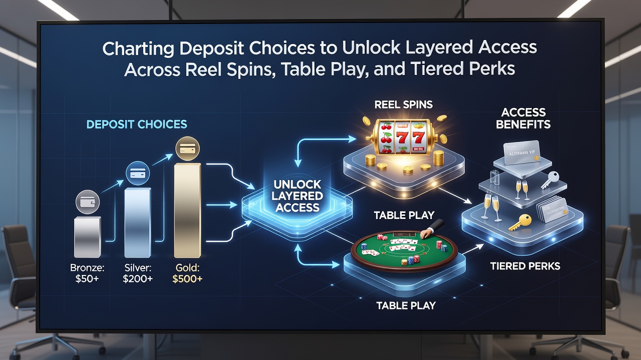 Close-up of mobile screen displaying tiered VIP perks and deposit confirmation screen