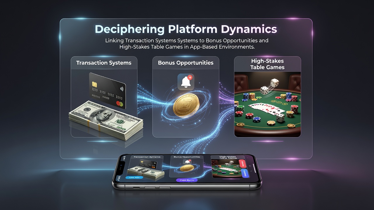 Mobile app interface showing integrated payment options and live table game selections