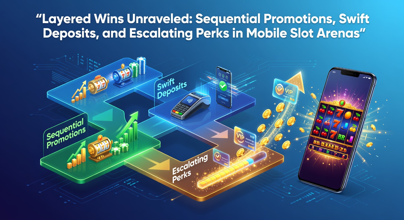 Vibrant mobile slot screen displaying layered bonus icons and escalating perk meters glowing against a dynamic casino backdrop