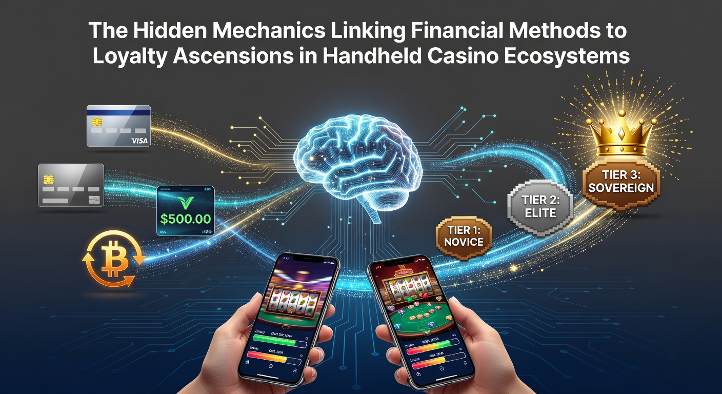 Mobile casino interface showing payment options and loyalty tier progress bars on a smartphone screen