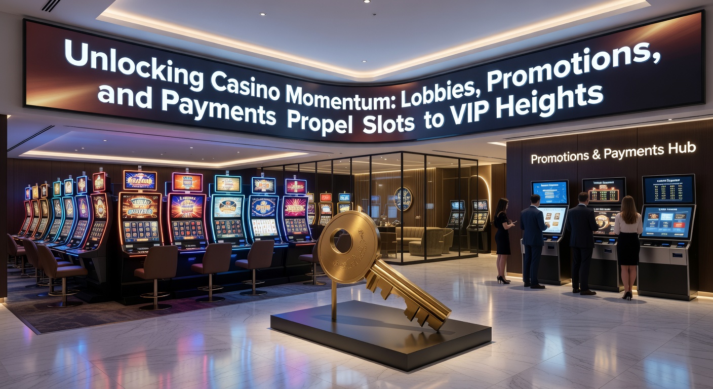 Vibrant casino lobby interface showcasing slot games, promotional banners, and secure payment options leading to VIP tiers